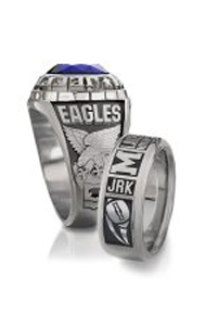 Ring in Forged Iron Metal