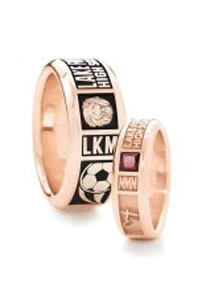 Ring in Rose Gold Metal